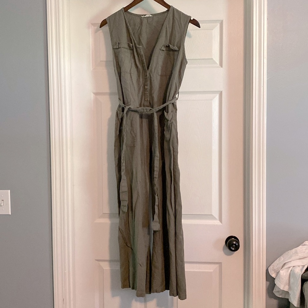 The Shanty Corporation Linen Jumpsuit